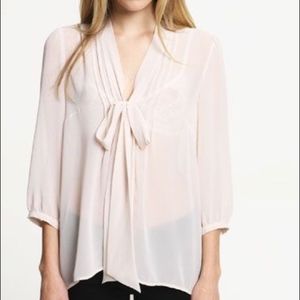 Pins and Needles Sheer Blouse with Neck Tie - NWT